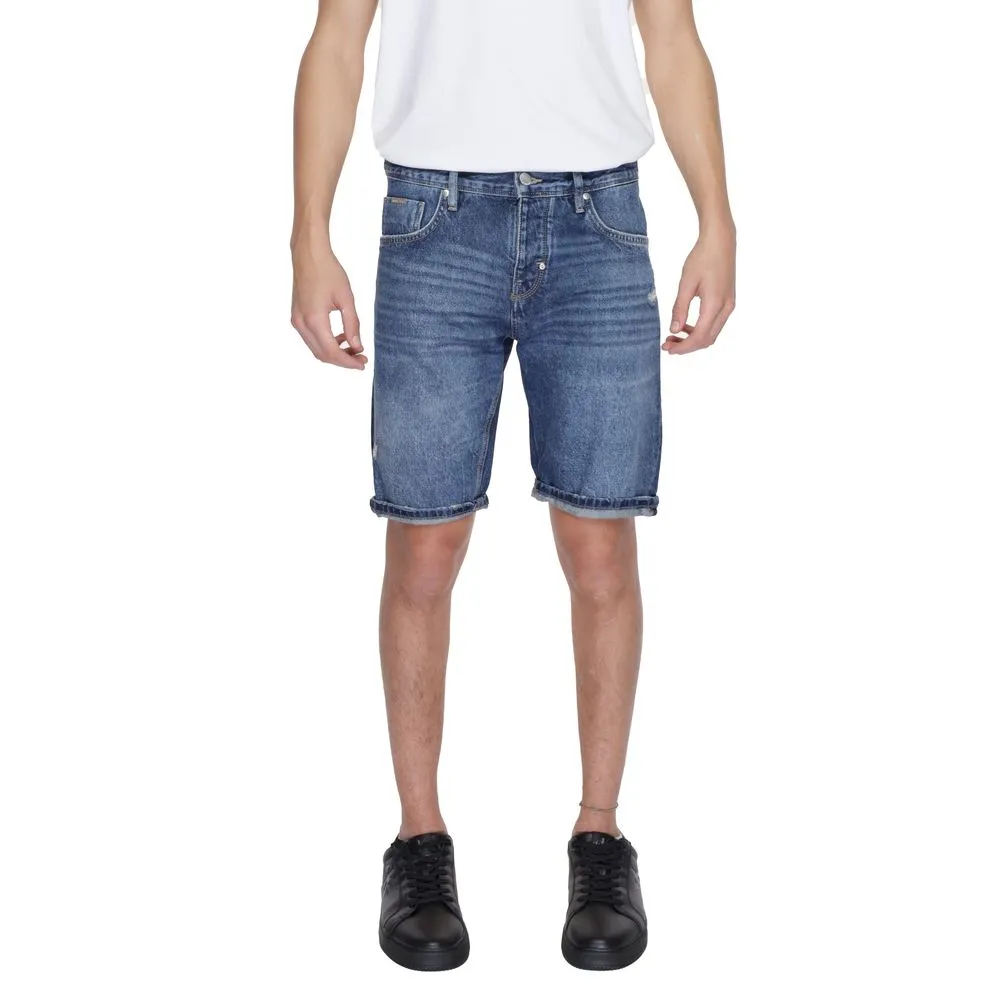 Antony Morato Men's Blue Cotton Short