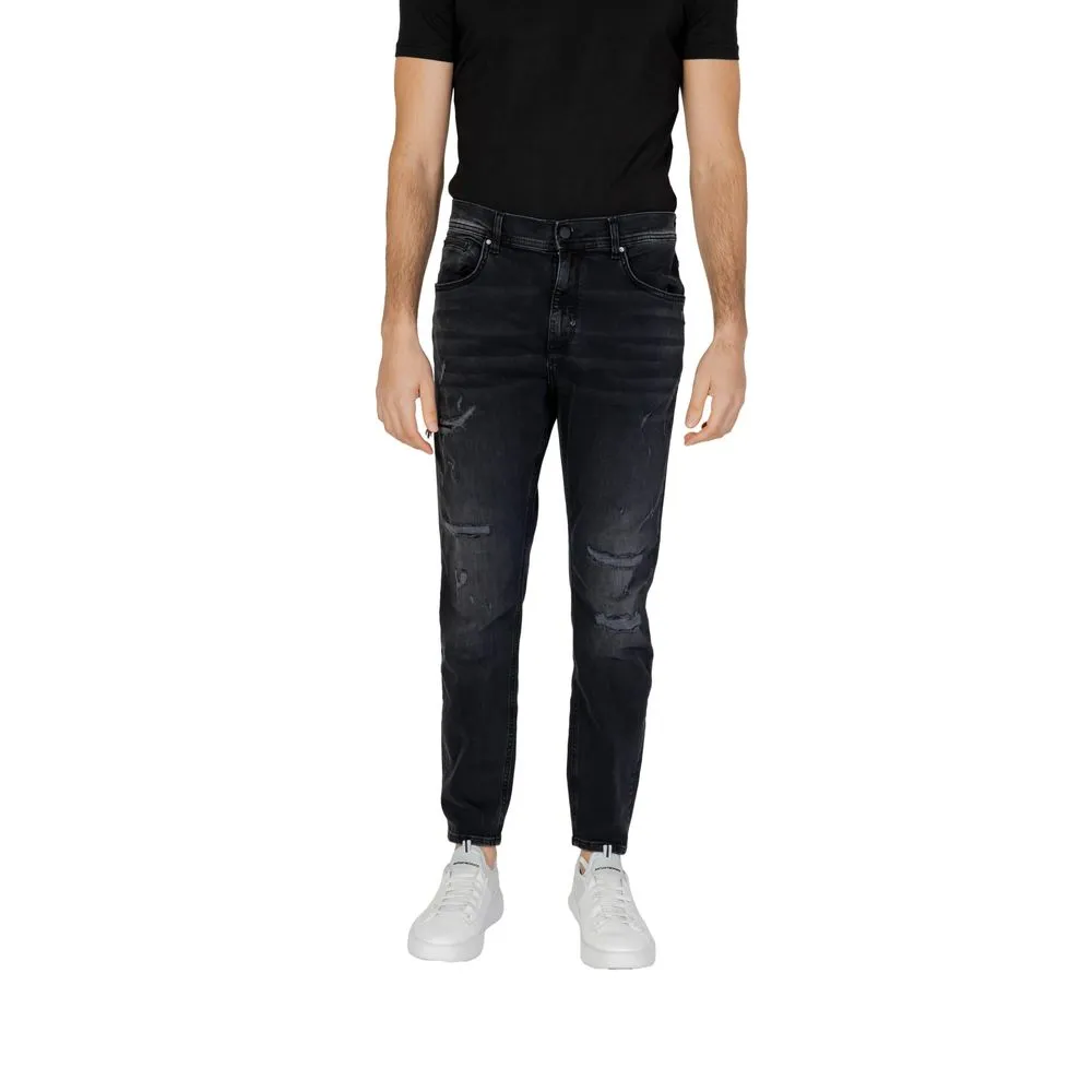 Antony Morato Men's Black Cotton Jeans & Pant