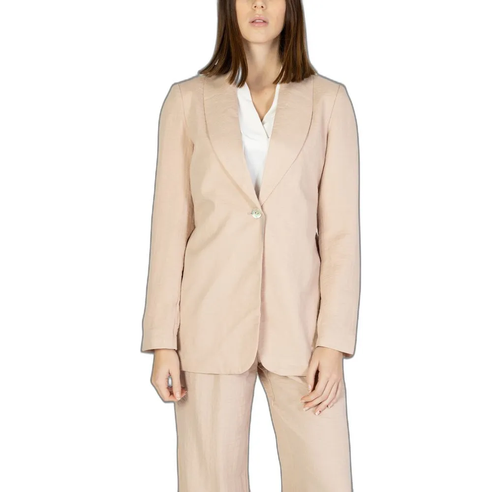 Vero Moda Women's Pink Viscose Suits & Blazer