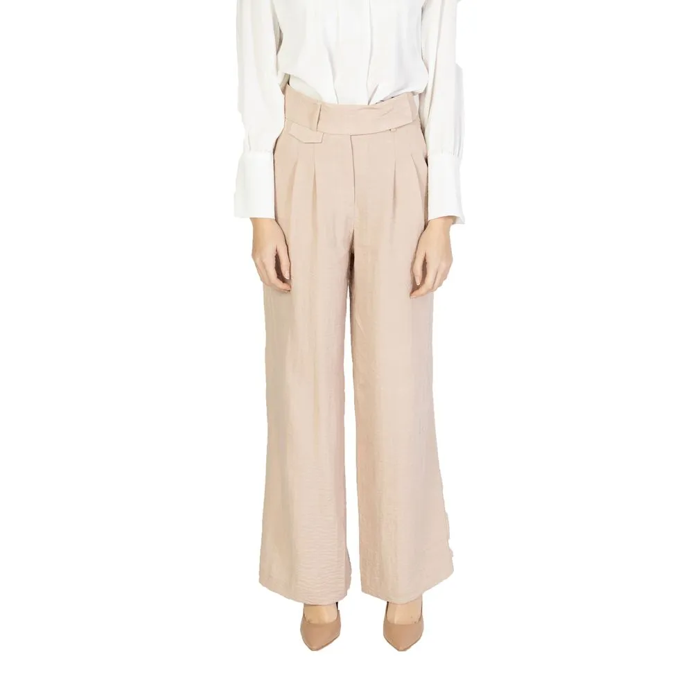 Vero Moda Women's Pink Viscose Jeans & Pant