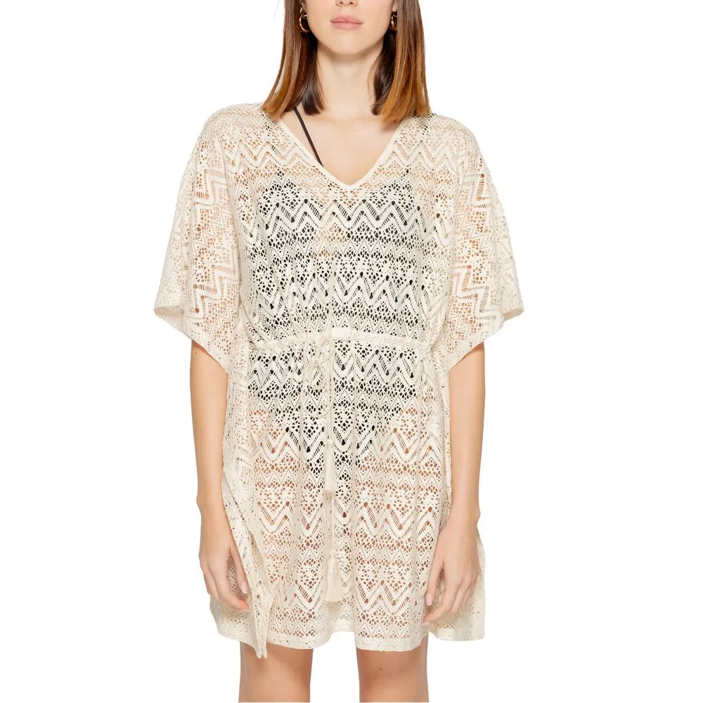 Vero Moda Women's Beige Polyester Dress