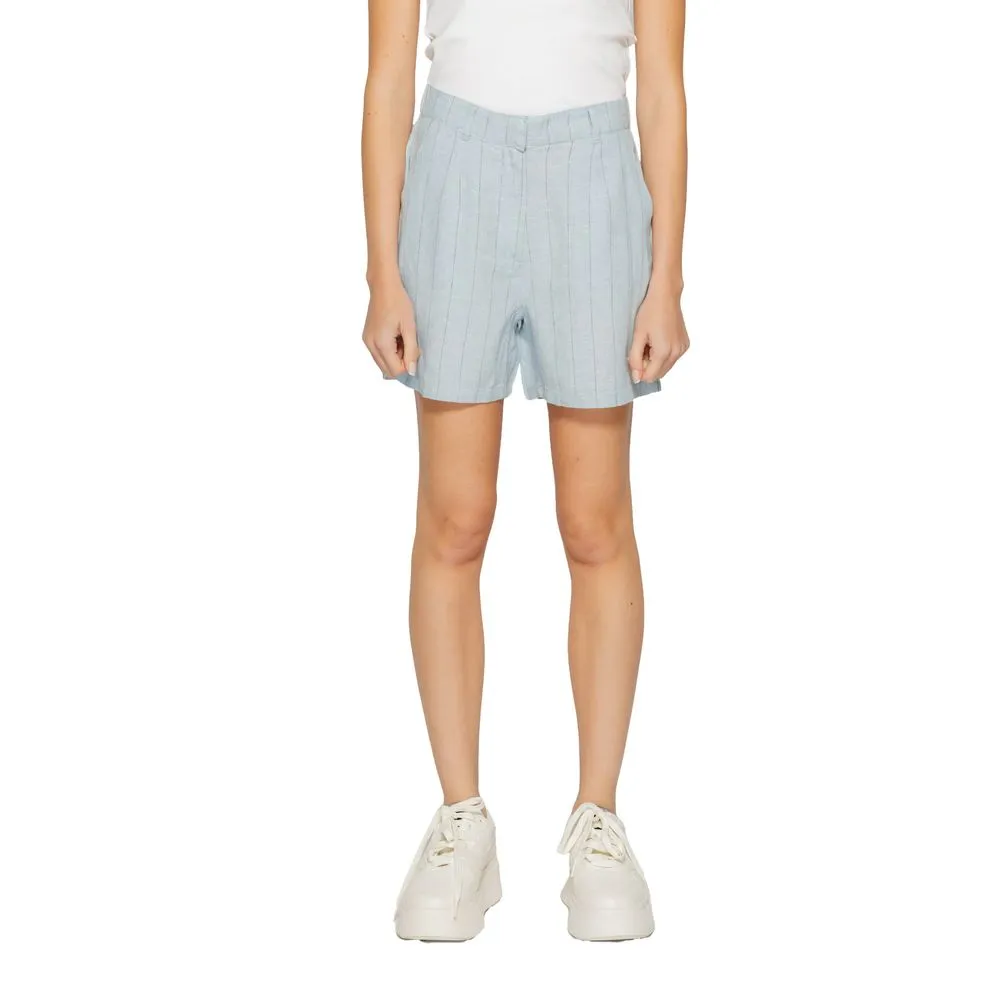 Vero Moda Women's Light Blue Linen Short