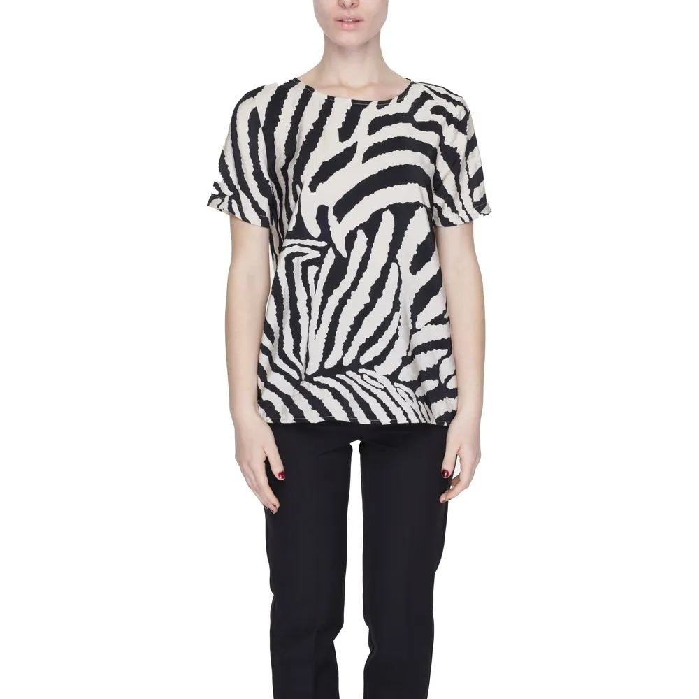 Jacqueline De Yong Women's Beige Viscose Tops & T-Shirt