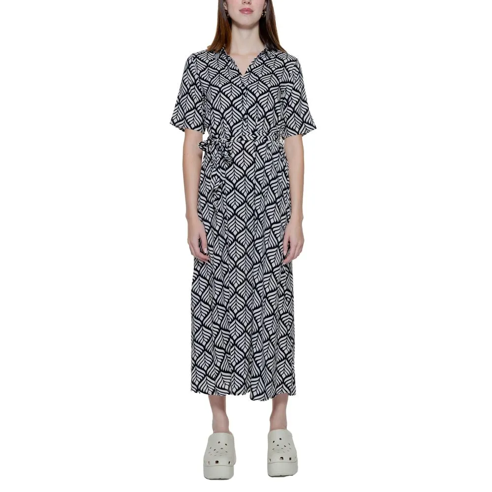 Jacqueline De Yong Women's Beige Viscose Dress