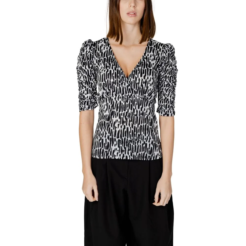Morgan De Toi Women's Black Polyester Tops & T-Shirt