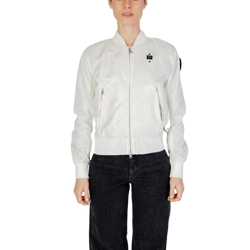 Blauer Women's White Polyamide Jackets & Coat