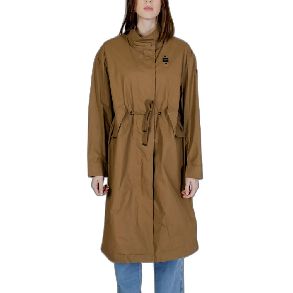 Blauer Women's Green Cotton Jackets & Coat