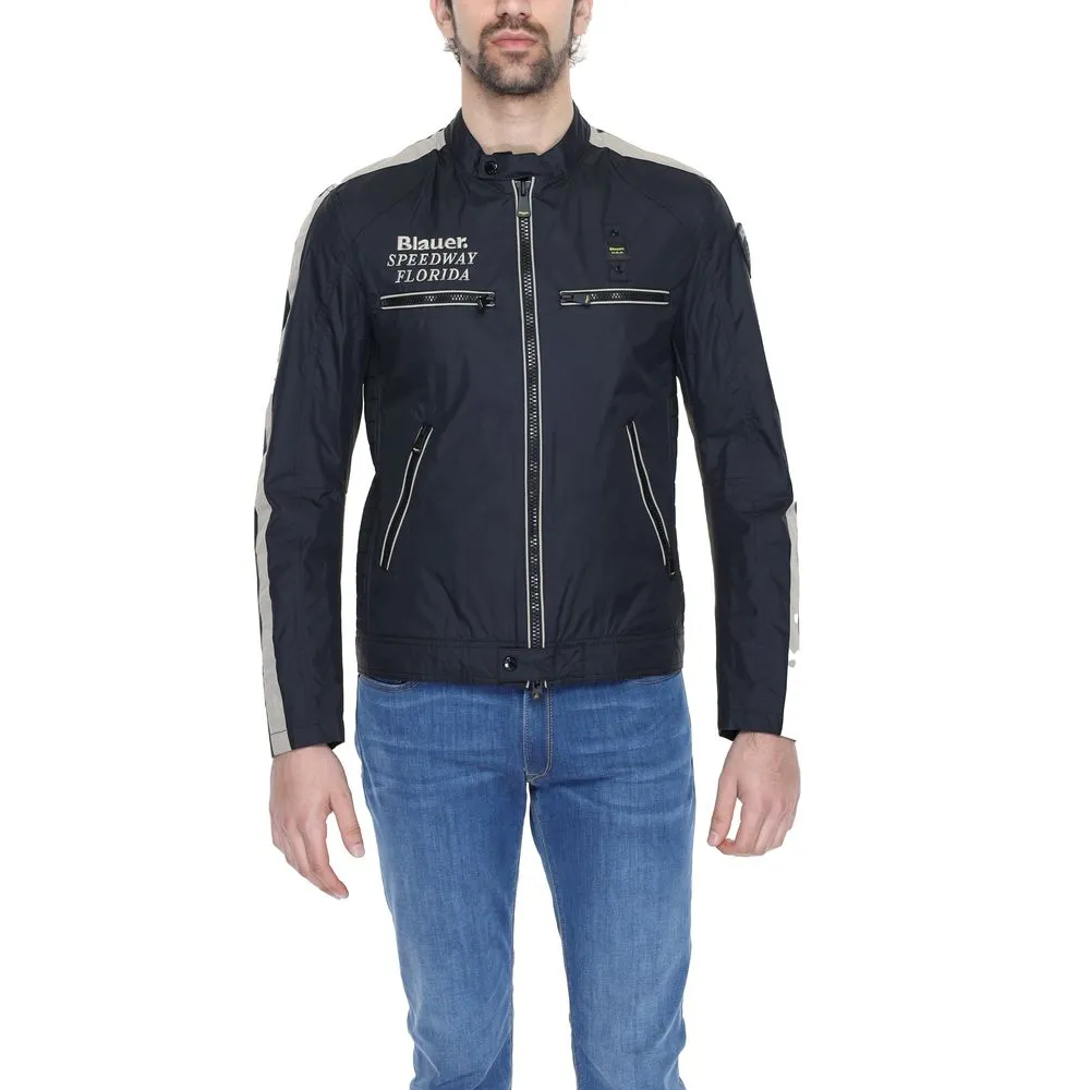 Blauer Men's Black Polyamide Jacket