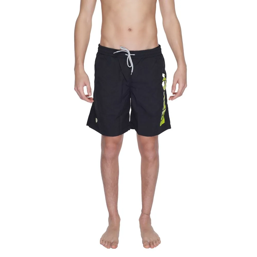Blauer Men's Black Polyamide Swimwear