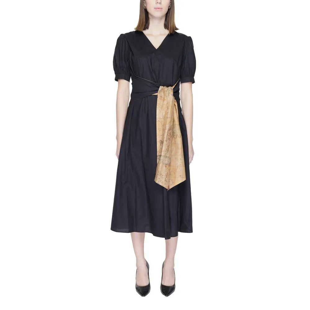 Alviero Martini Prima Classe Women's Black Cotton Dress