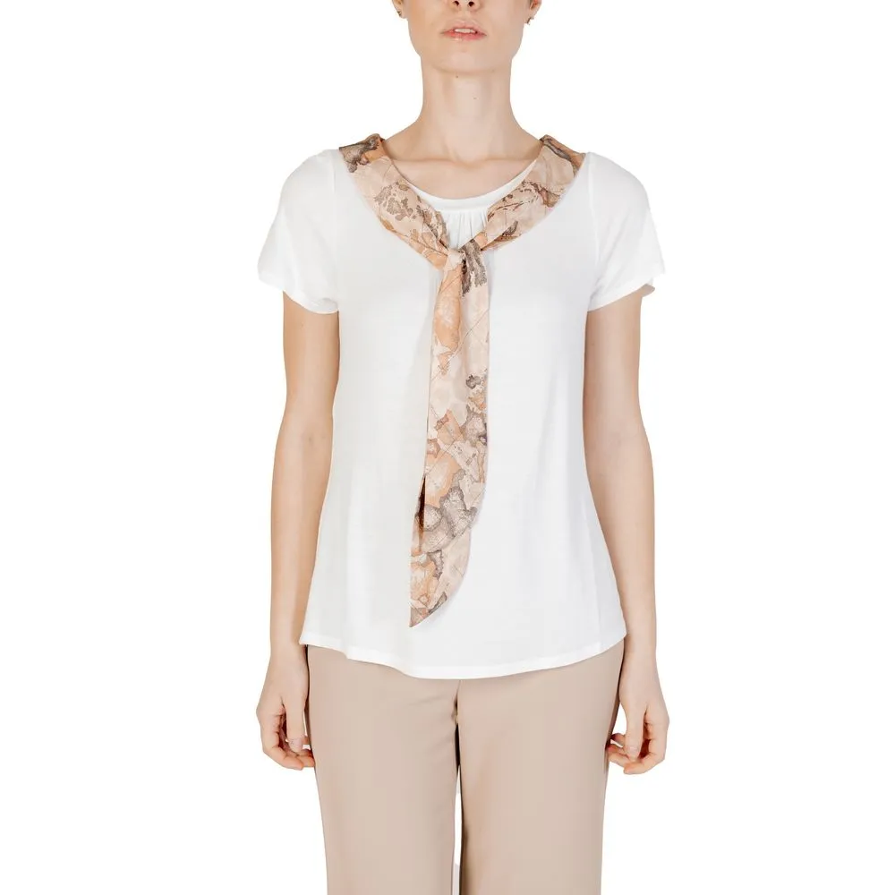 Alviero Martini Prima Classe Women's Beige Viscose Tops & T-Shirt