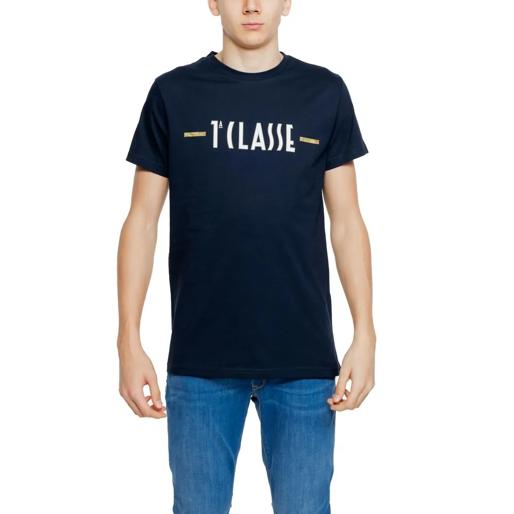 Alviero Martini Prima Classe Men's Blue Cotton T-Shirt
