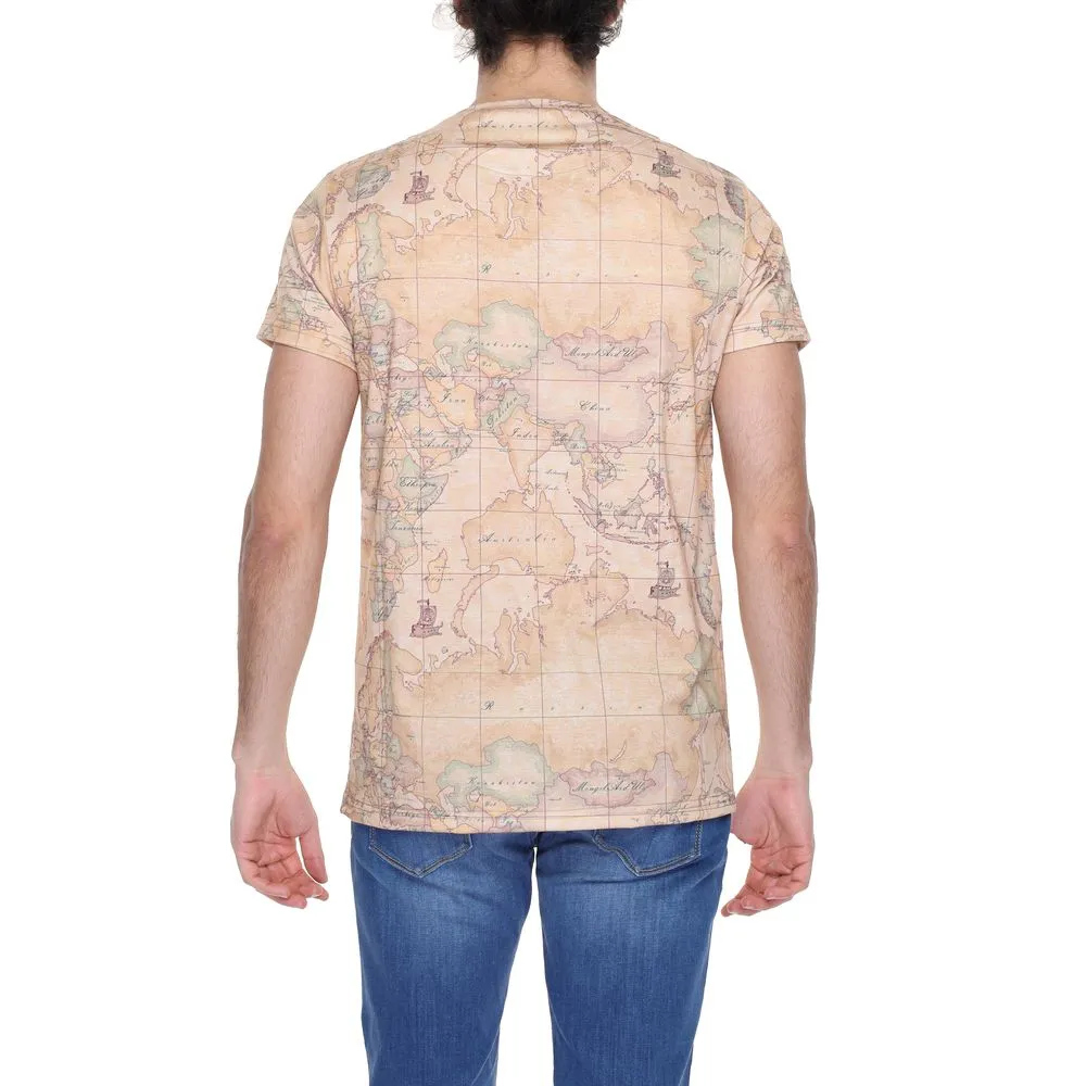 Alviero Martini Prima Classe Men's Beige Polyester T-Shirt