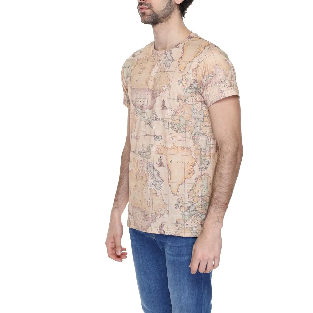 Alviero Martini Prima Classe Men's Beige Polyester T-Shirt