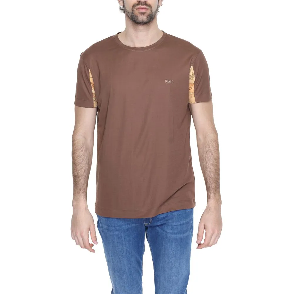 Alviero Martini Prima Classe Men's Brown Viscose T-Shirt