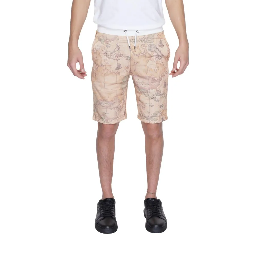 Alviero Martini Prima Classe Men's Beige Polyester Short