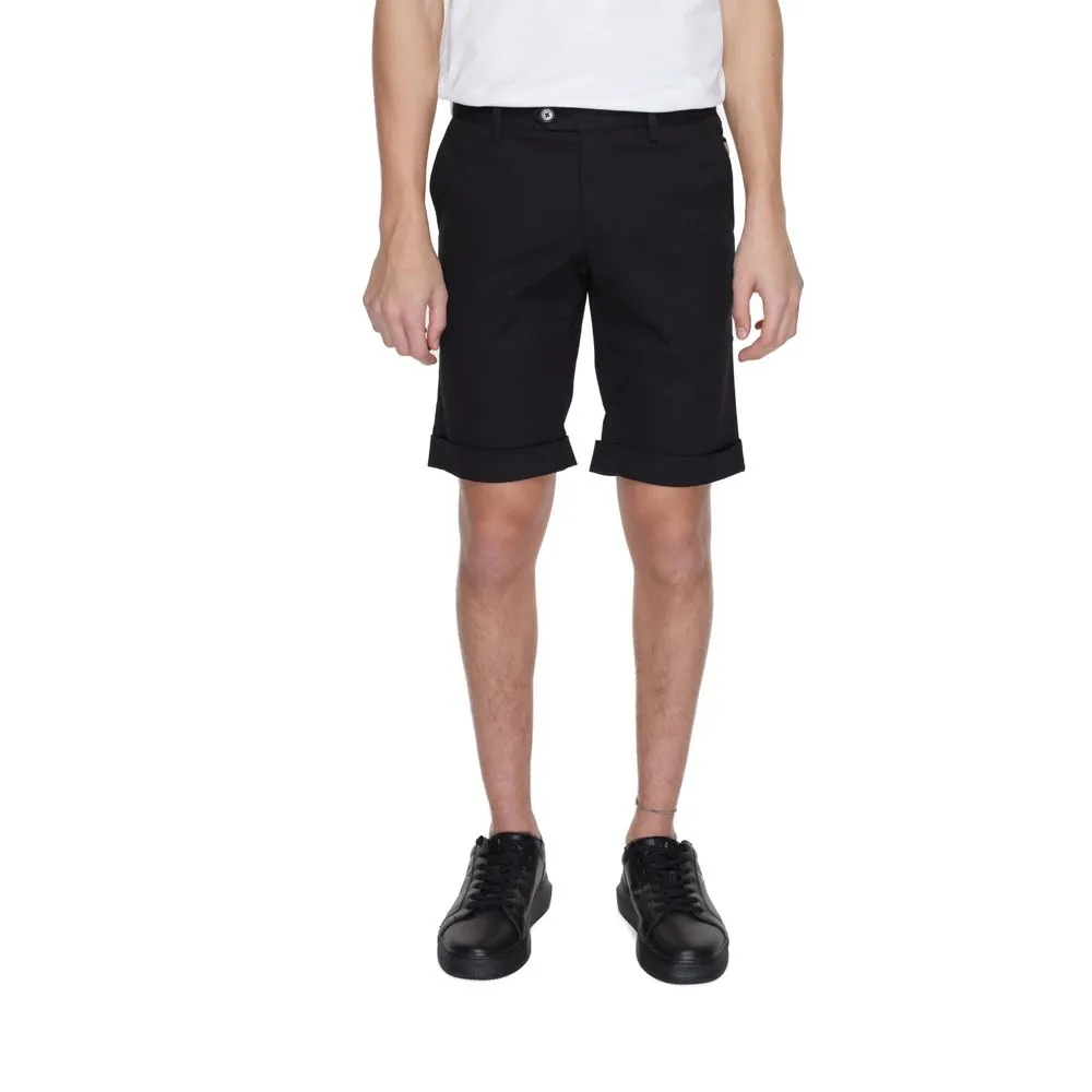Alviero Martini Prima Classe Men's Black Cotton Short