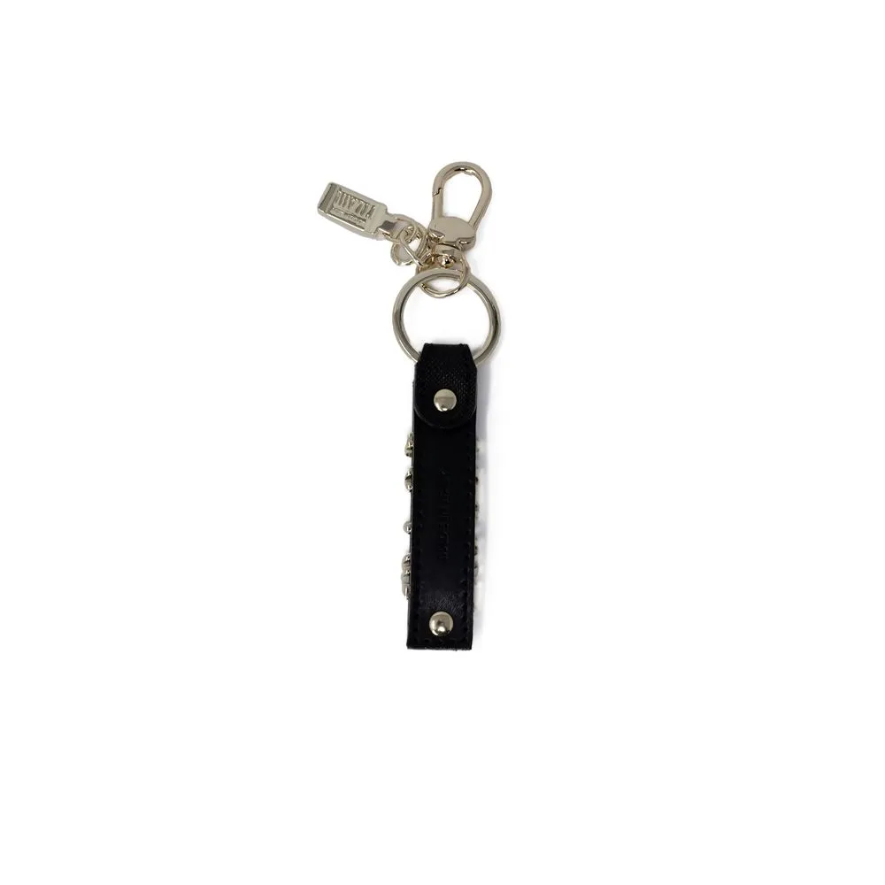 Alviero Martini Prima Classe Women's Black Leather Keychain