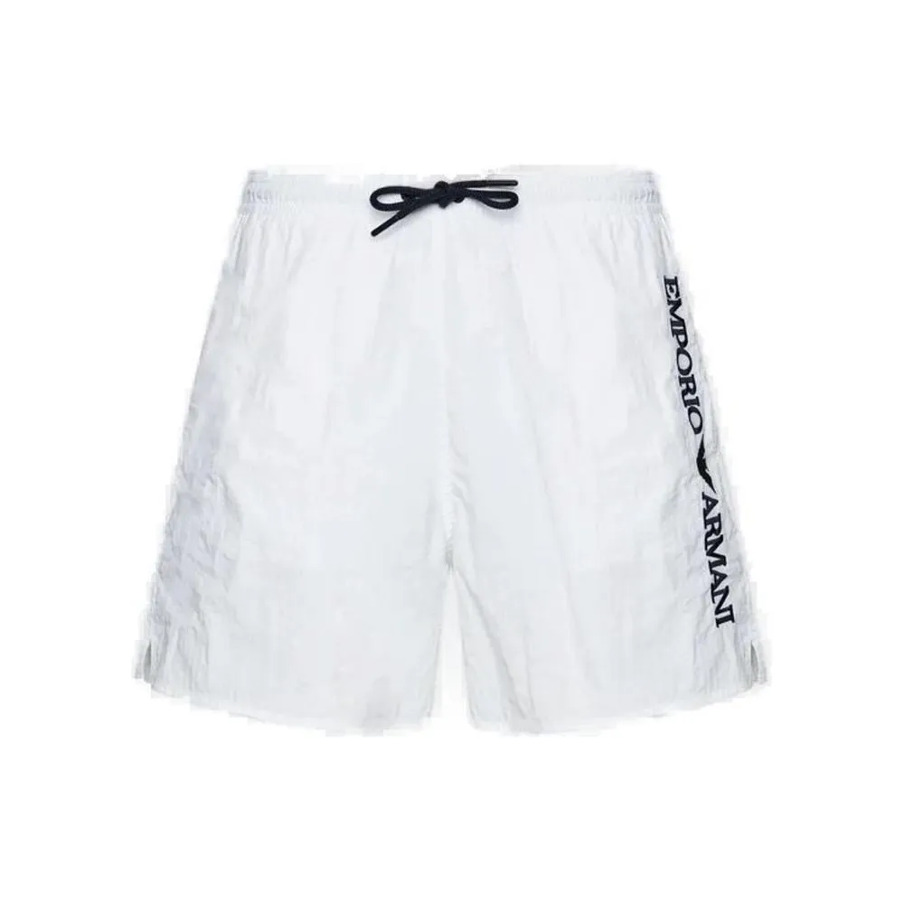 Emporio Armani Underwear Men's White Polyamide Swimwear