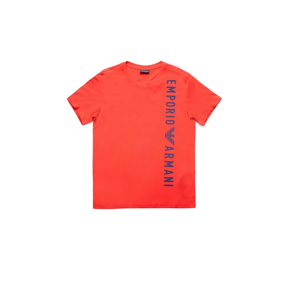 Emporio Armani Underwear Men's Red Cotton T-Shirt