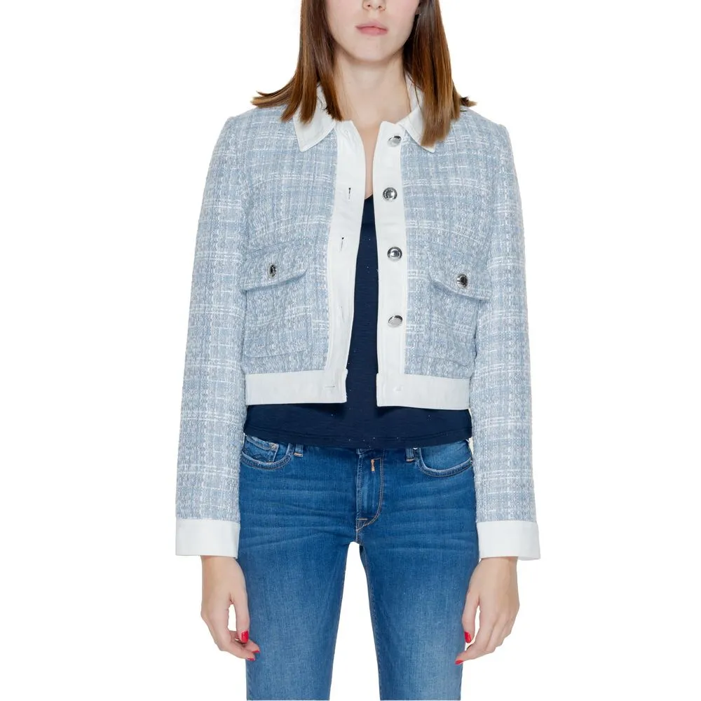 Morgan De Toi Women's Blue Polyester Suits & Blazer