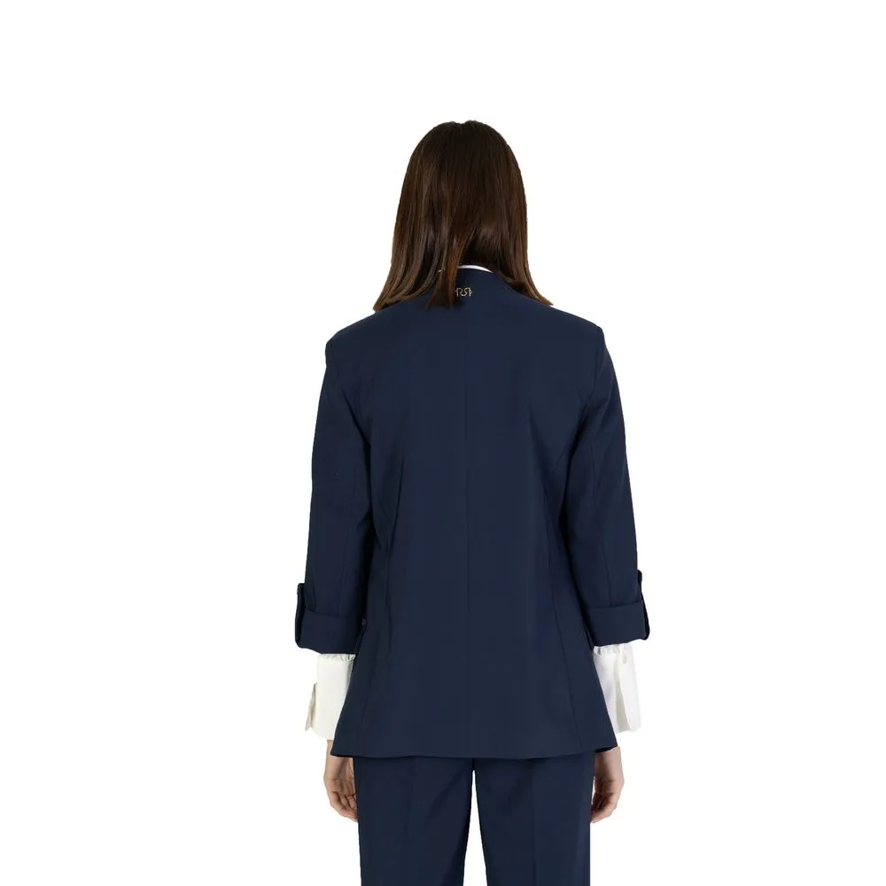 Rinascimento Women's Blue Polyester Suits & Blazer