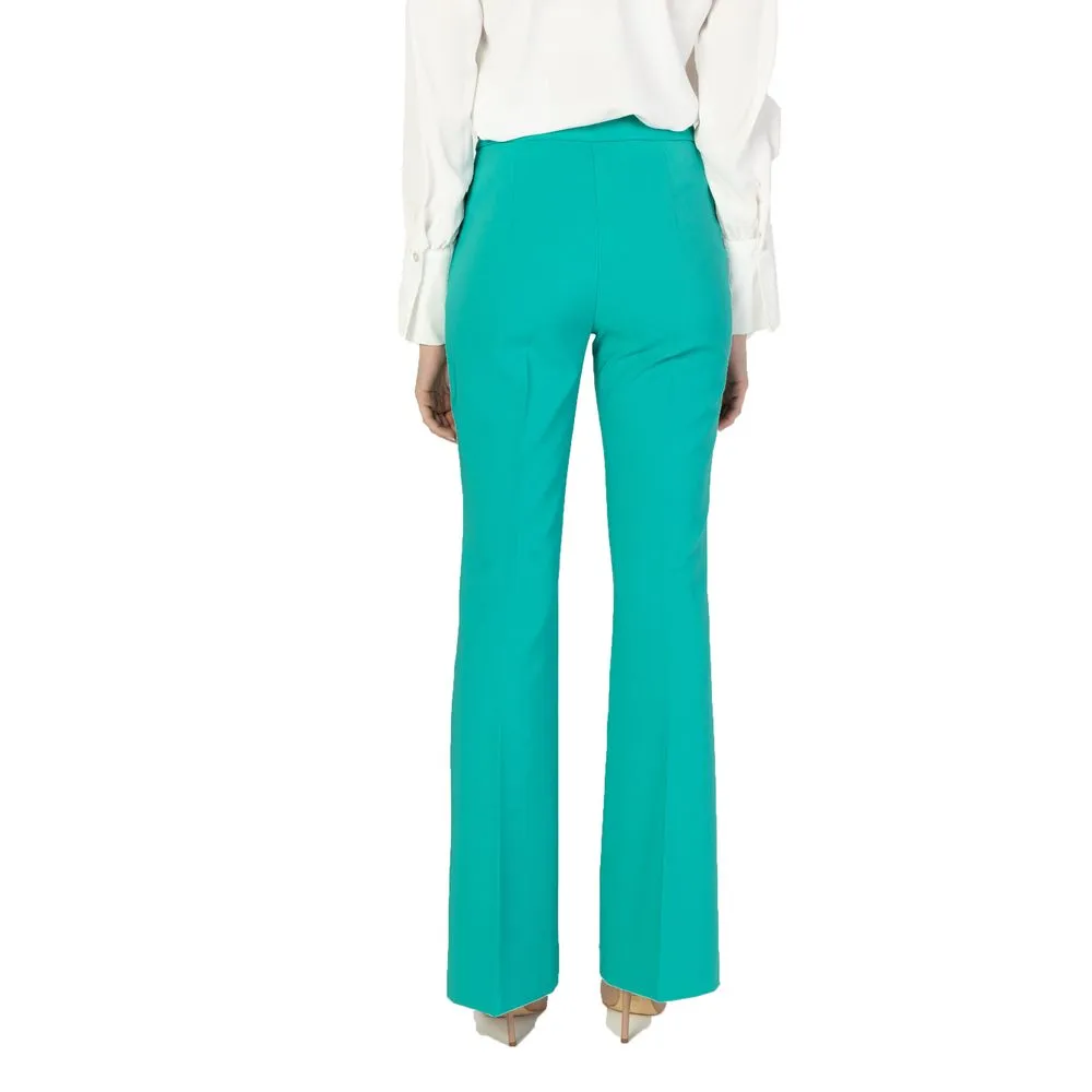 Rinascimento Women's Green Polyester Jeans & Pant