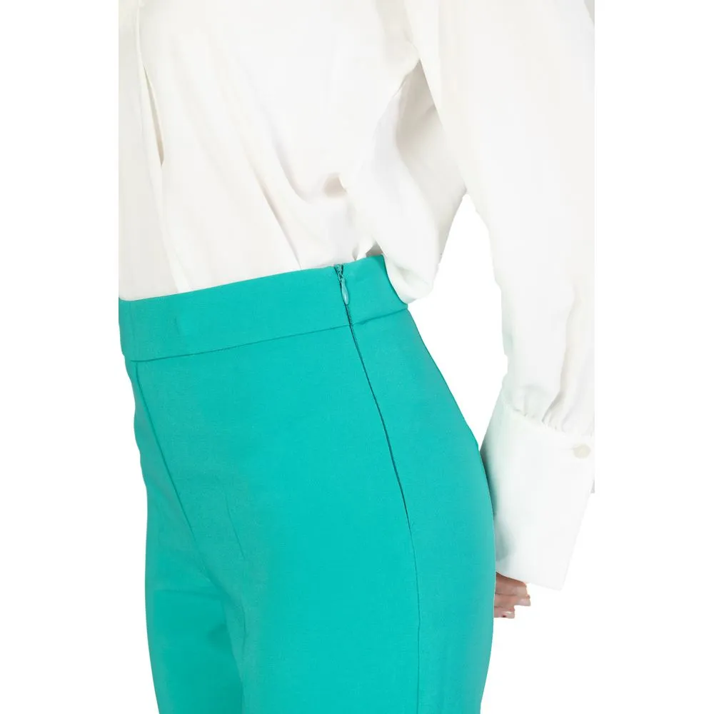 Rinascimento Women's Green Polyester Jeans & Pant