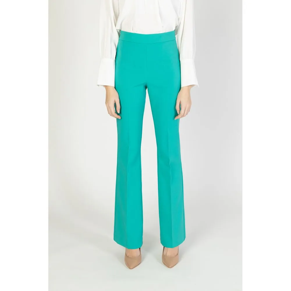 Rinascimento Women's Green Polyester Jeans & Pant