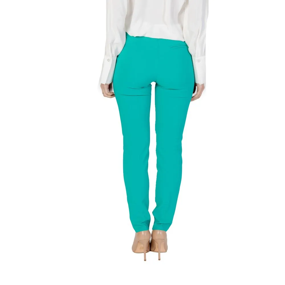 Rinascimento Women's Green Polyester Jeans & Pant