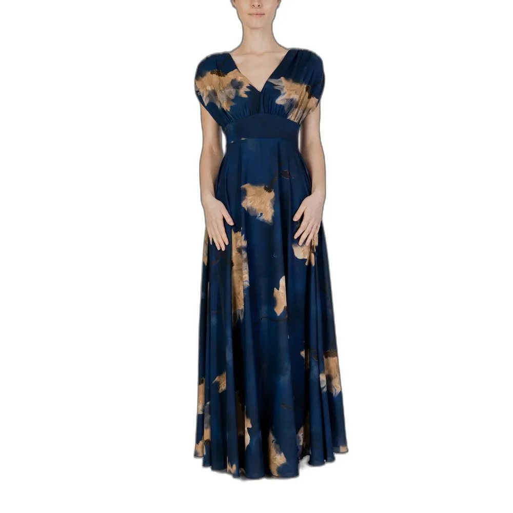 Rinascimento Women's Blue Polyester Dress