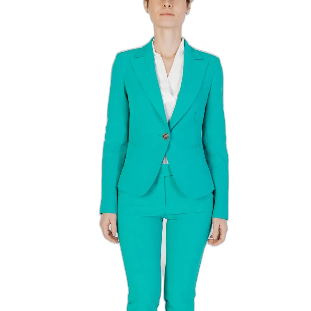 Rinascimento Women's Green Polyester Suits & Blazer