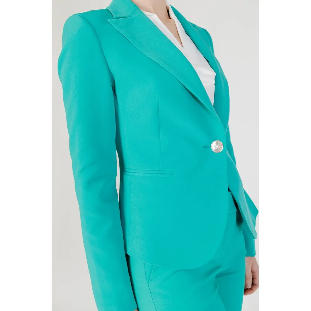 Rinascimento Women's Green Polyester Suits & Blazer