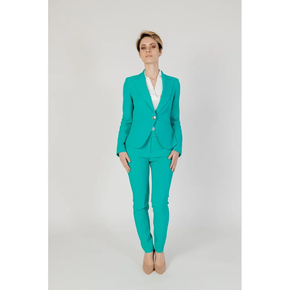 Rinascimento Women's Green Polyester Suits & Blazer
