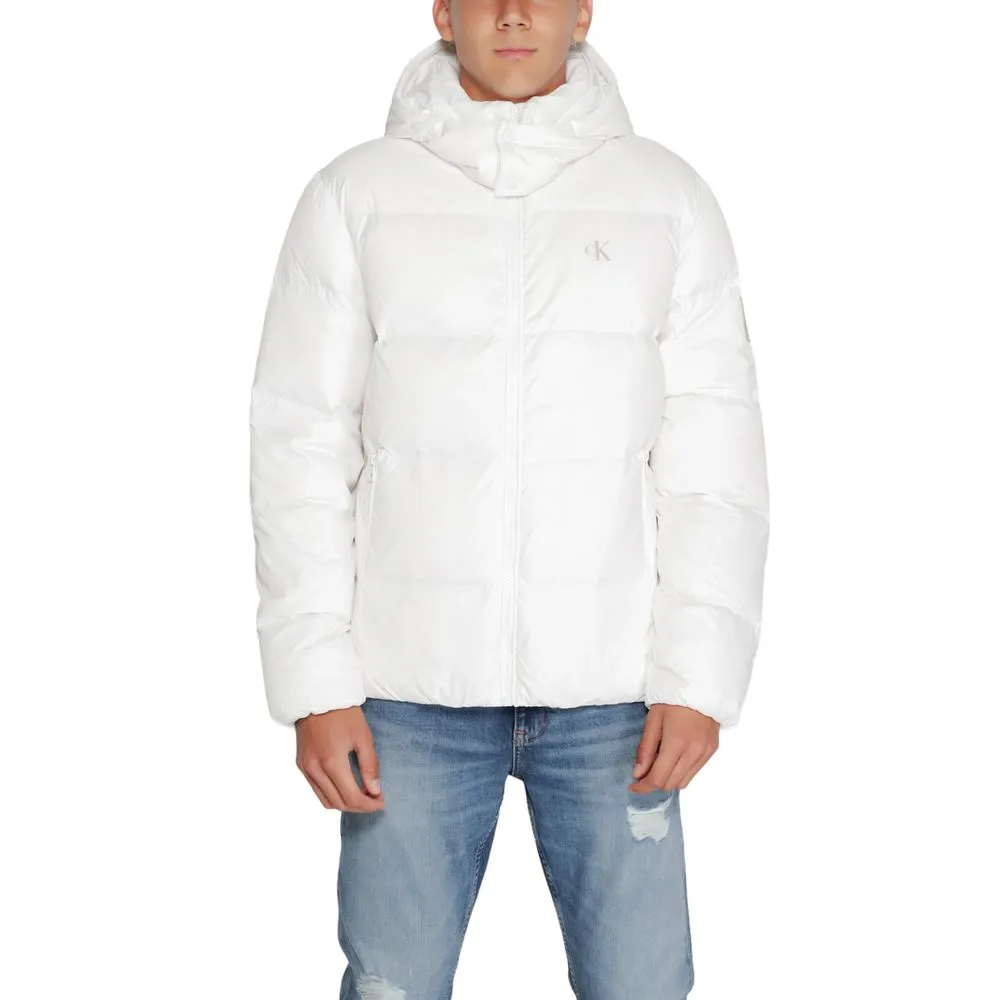 Calvin Klein Jeans Men's White Polyamide Jacket