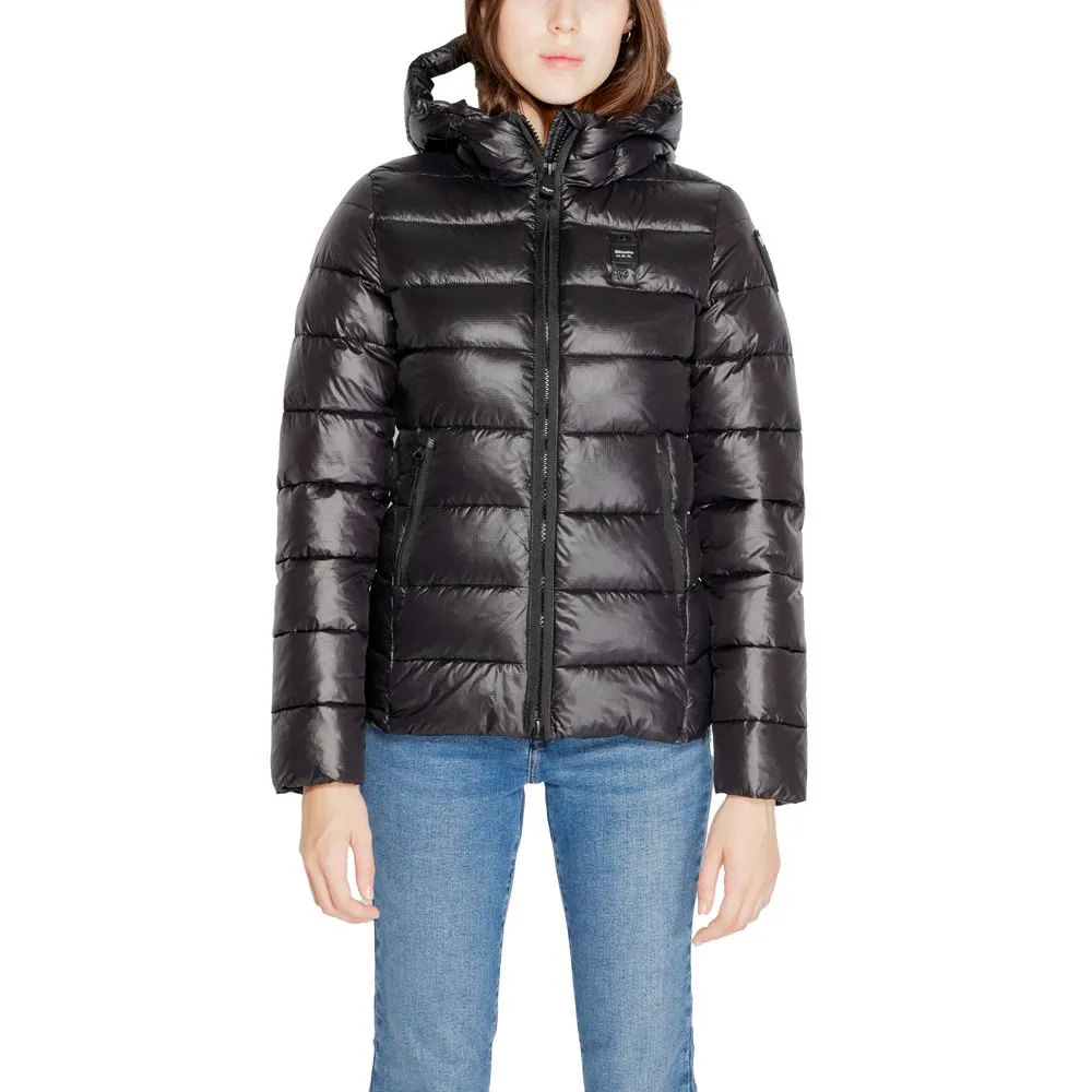 Blauer Women's Black Polyamide Jackets & Coat