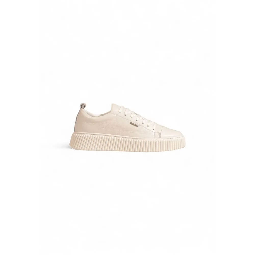 Antony Morato Men's White Leather Sneaker
