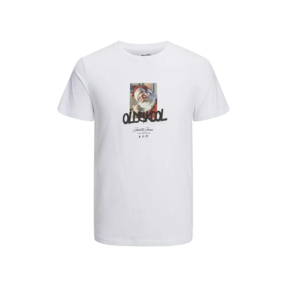 Jack Jones Men's White Cotton T-Shirt