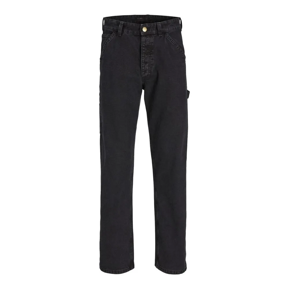 Jack Jones Men's Black Cotton Jeans & Pant