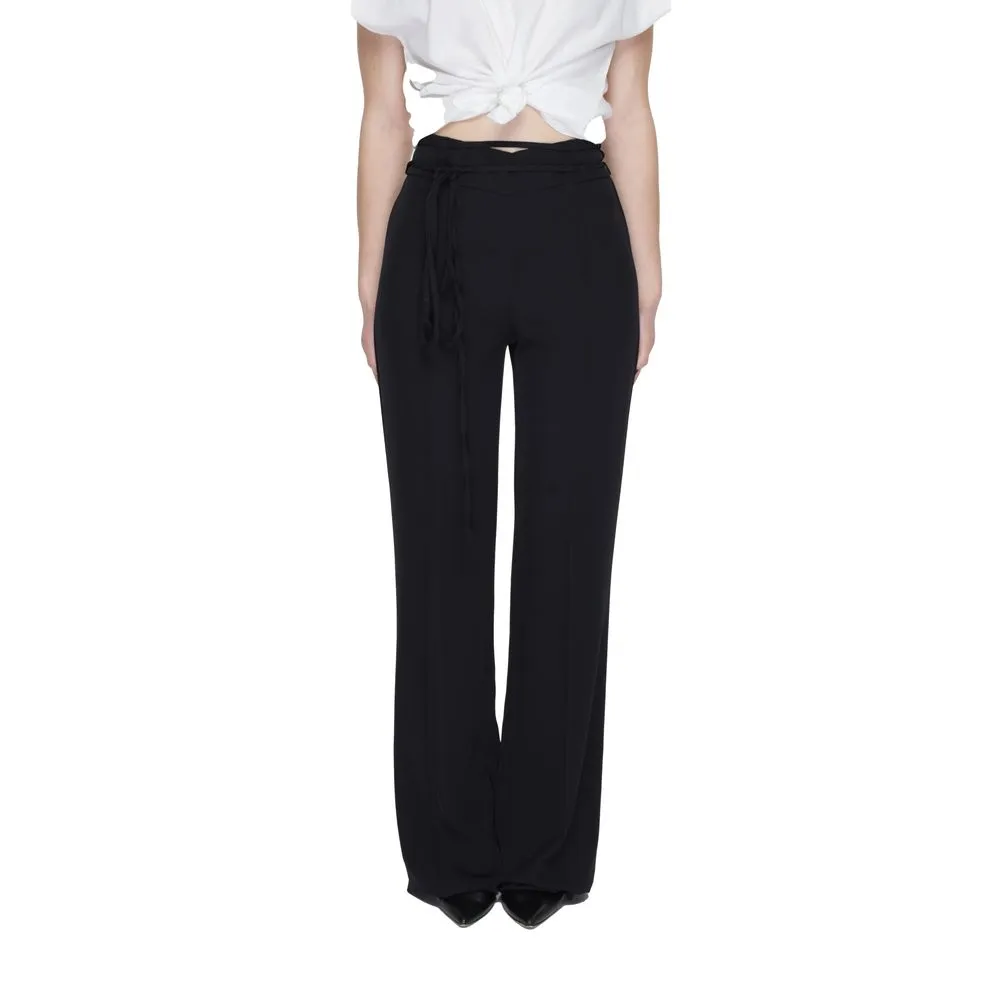 Sandro Ferrone Women's Black Polyester Jeans & Pant