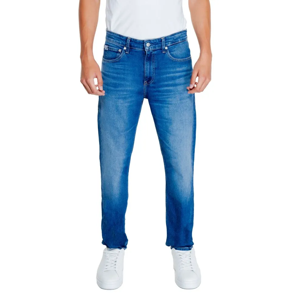 Calvin Klein Jeans Men's Blue Cotton Cotton Jeans & Pant