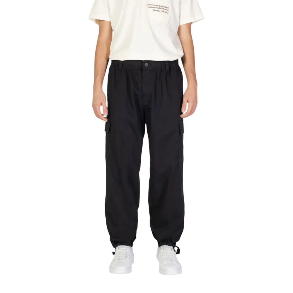 Calvin Klein Jeans Men's Black Cotton Cotton Jeans & Pant