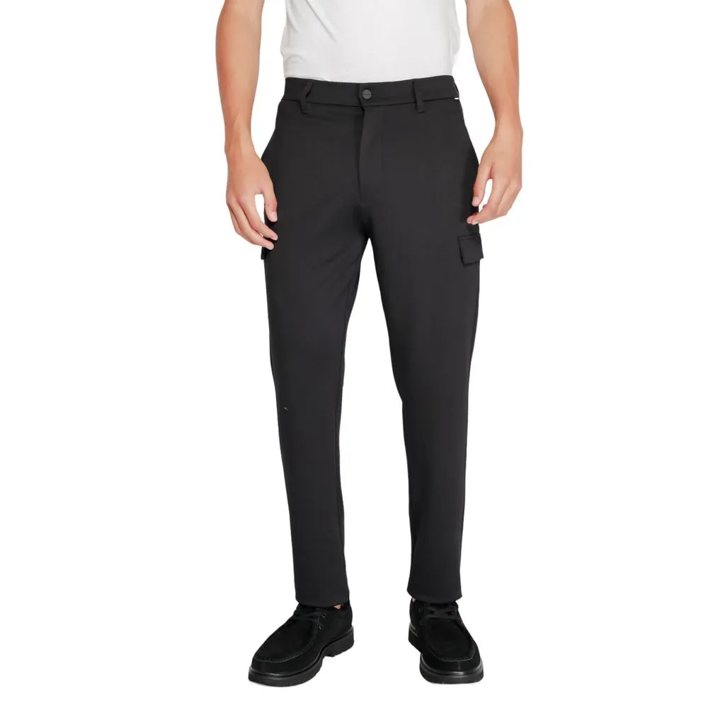 Calvin Klein Men's Black Polyester Polyester Jeans & Pant