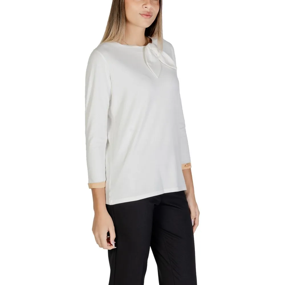 Alviero Martini Prima Classe Women's White Cotton Tops & T-Shirt