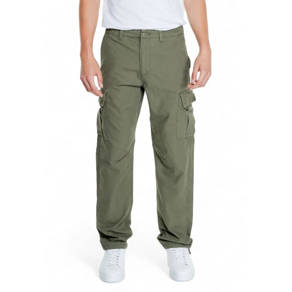 Jack Jones Men's Green Cotton Jeans & Pant