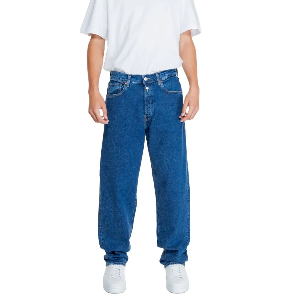 Replay Men's Blue Cotton Jeans & Pant