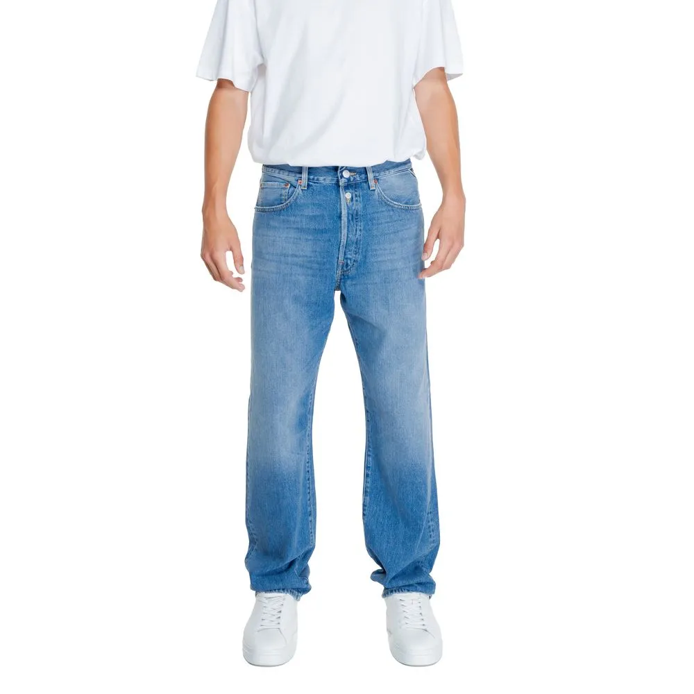 Replay Men's Blue Cotton Jeans & Pant