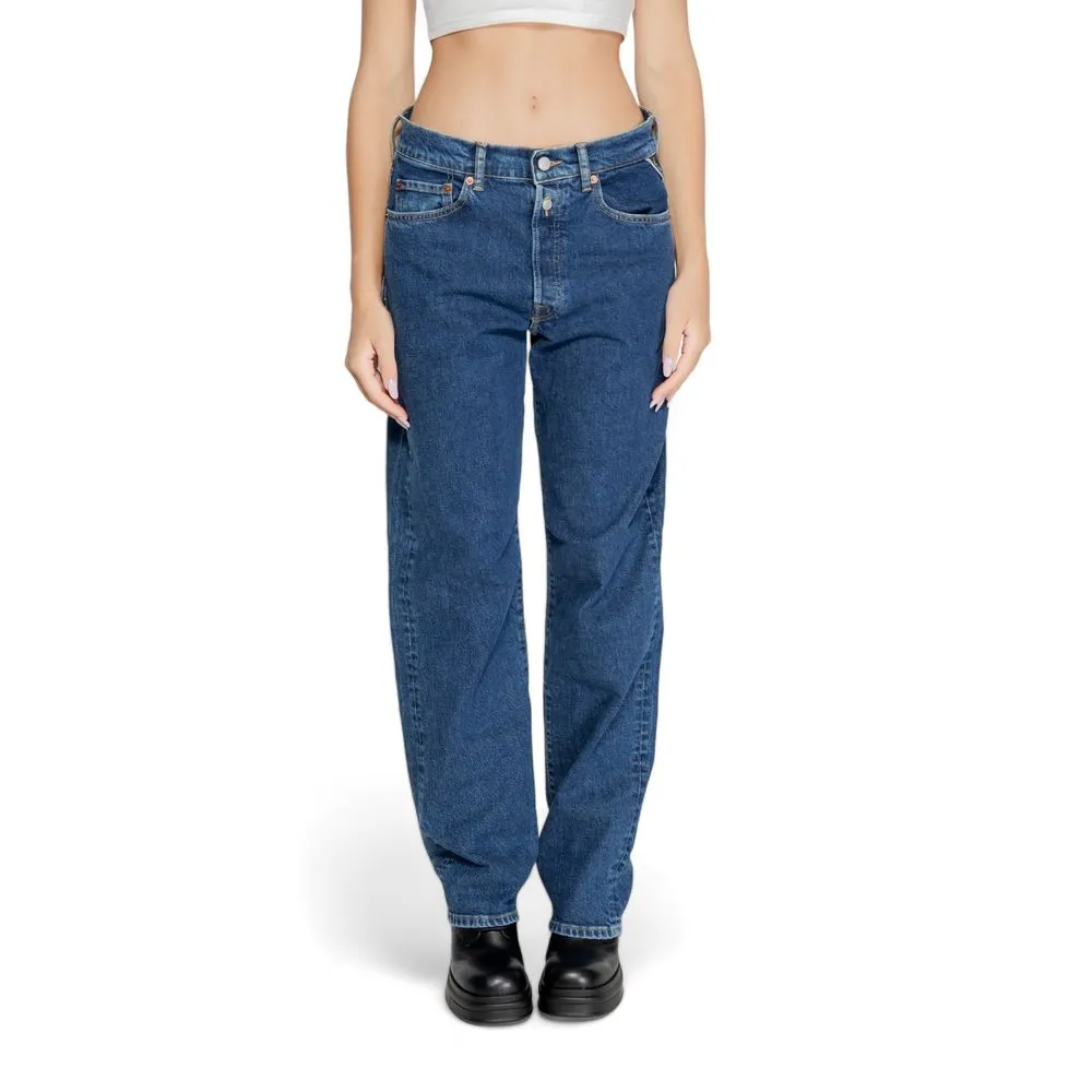 Replay Women's Blue Cotton Jeans & Pant