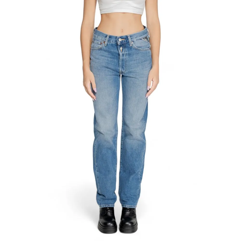 Replay Women's Blue Cotton Jeans & Pant