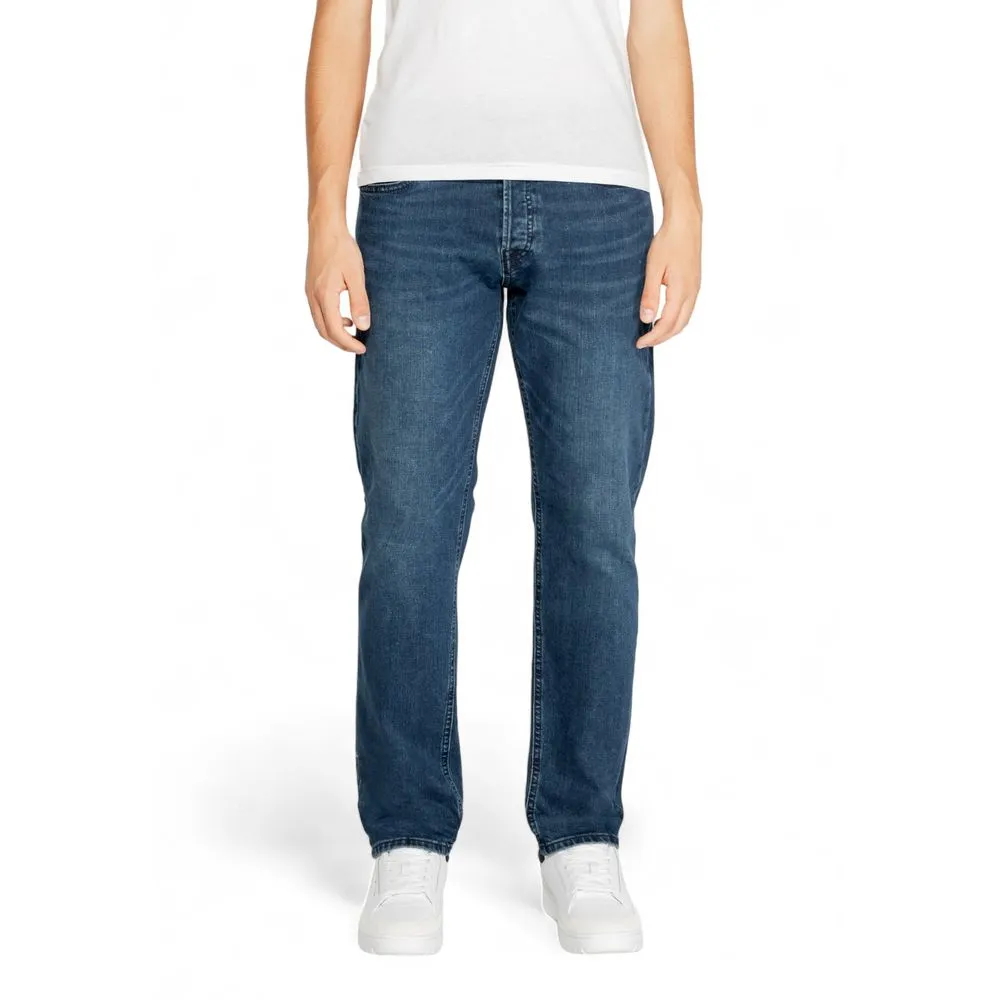 Jack Jones Men's Blue Cotton Jeans & Pant